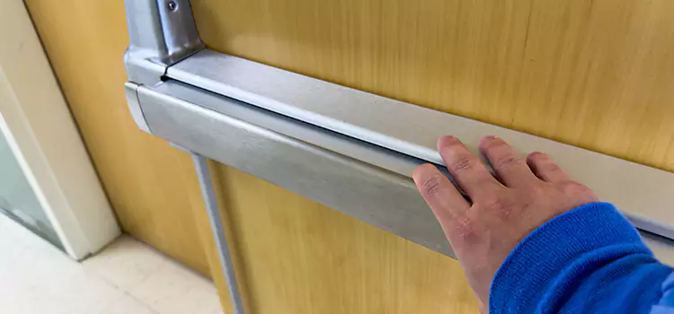 Installing a Push Bar on a Door Palmdale